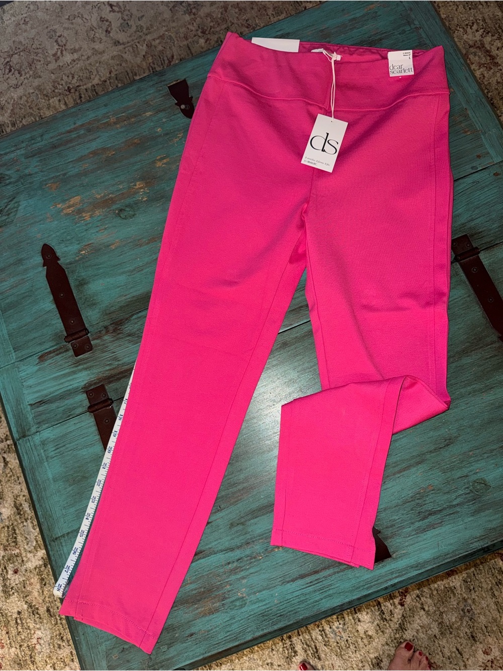 ds Signature Hot Pink Ankle Magic Pants